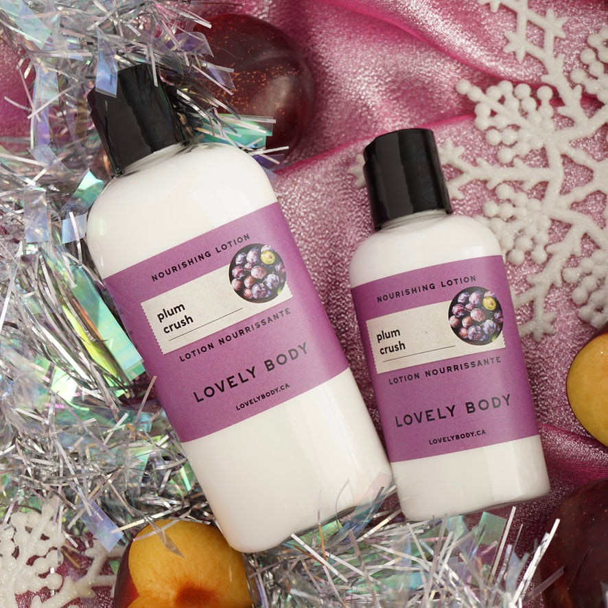 Plum Crush Nourishing Lotion - Black Amber, Ripe Plum, Vanilla Woods