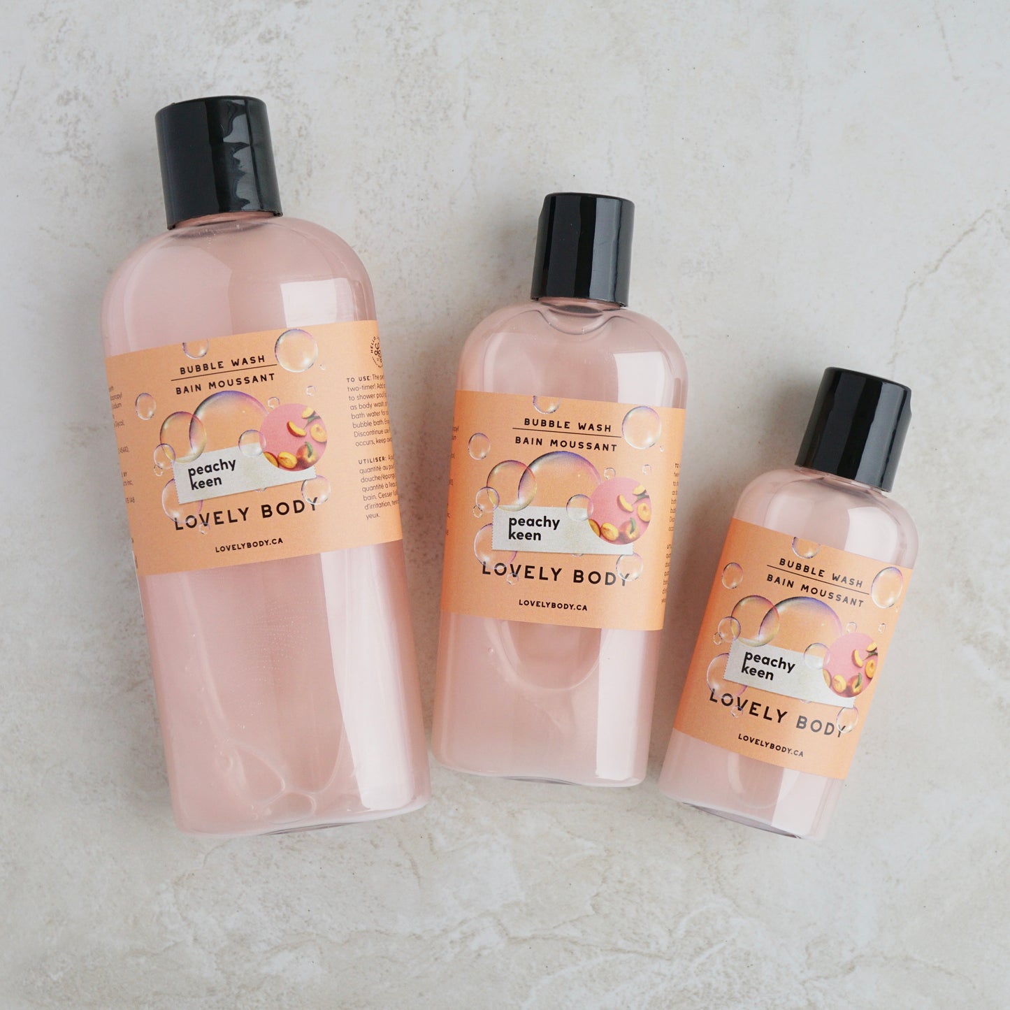 Peachy Keen Bubble Wash - 2-in-1 Body Wash and Bubble Bath