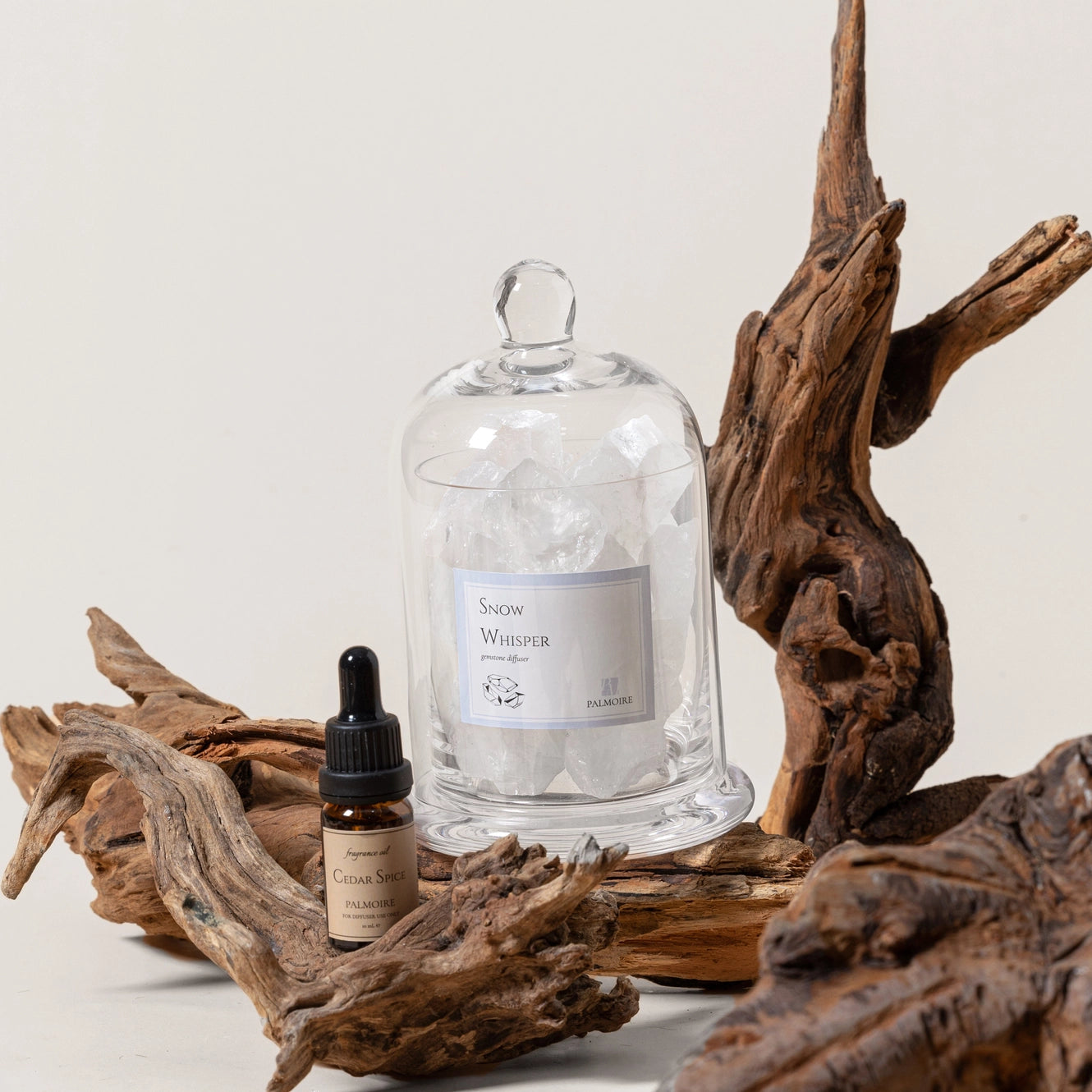 SALE Snow Whisper Gemstone Diffuser - Lemon, Cedar, Jasmine, Amber