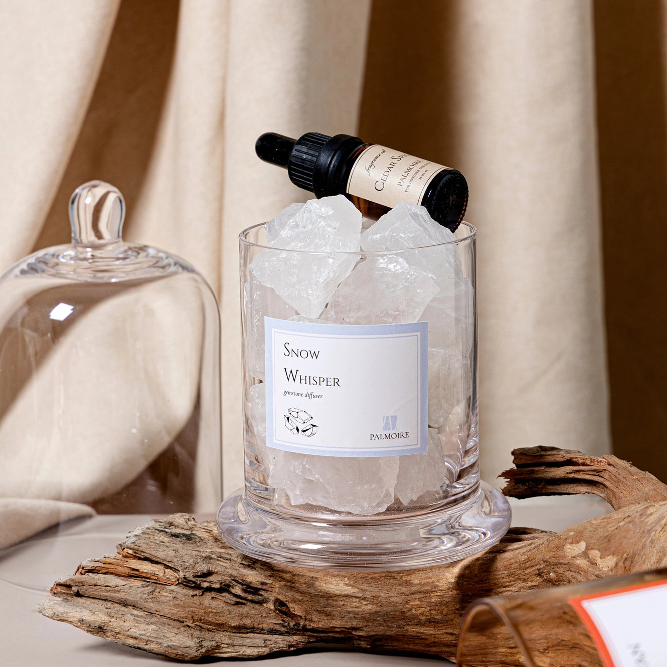 SALE Snow Whisper Gemstone Diffuser - Lemon, Cedar, Jasmine, Amber