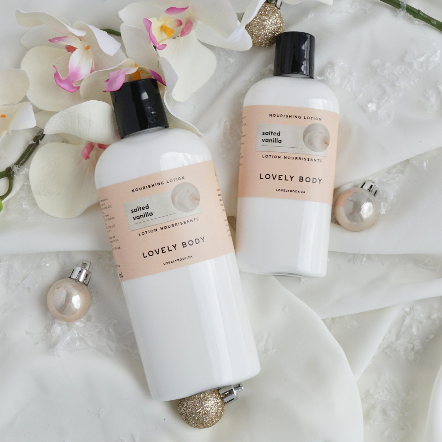 Salted Vanilla Nourishing Lotion - Sea Salt, Warm Caramel, Vanilla