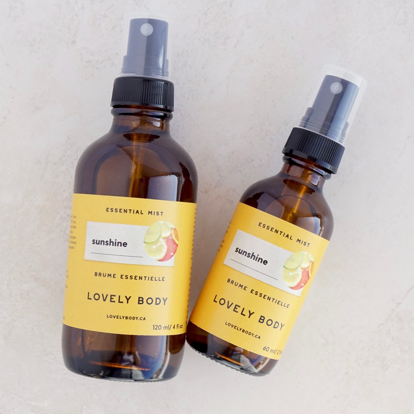 Sunshine Essential Mist - Grapefruit, Orange, Lemon, Lemongrass