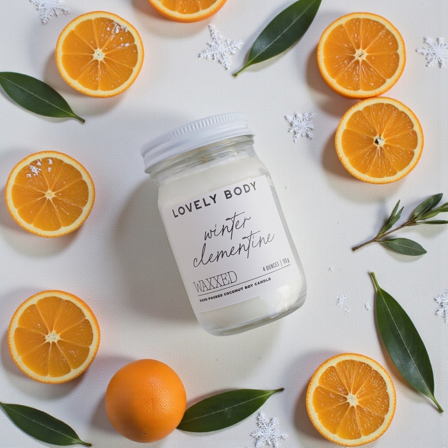 4 oz Lovely Body x Waxxed Candle - 20 Hour Burn Time