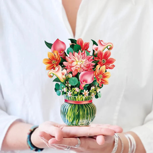Mini Pop-up Flower Bouquets and Greeting Cards