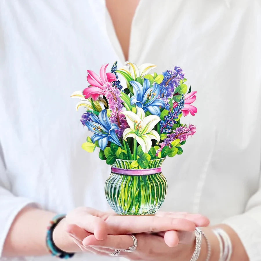 Mini Pop-up Flower Bouquets and Greeting Cards