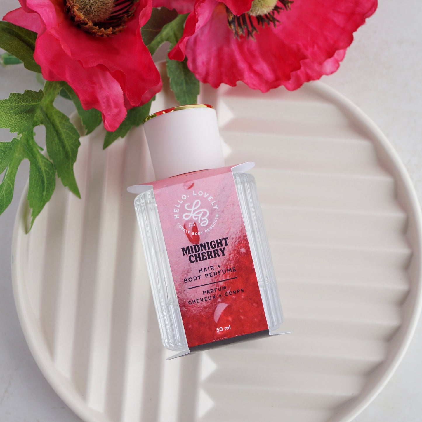 Midnight Cherry Hair and Body Perfume - Black Cherry, Almond, Vetiver, Sandalwood