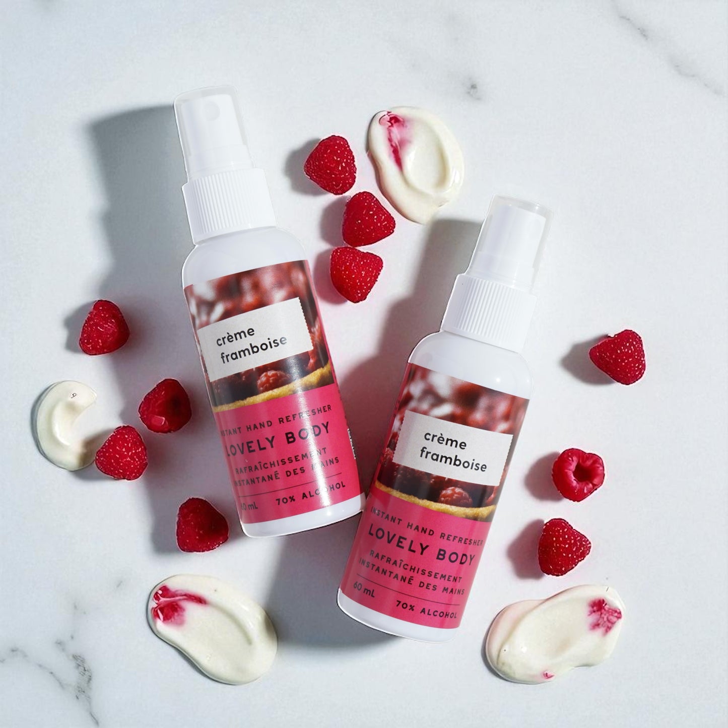 Creme Framboise Instant Hand Refresher - 70% Alcohol
