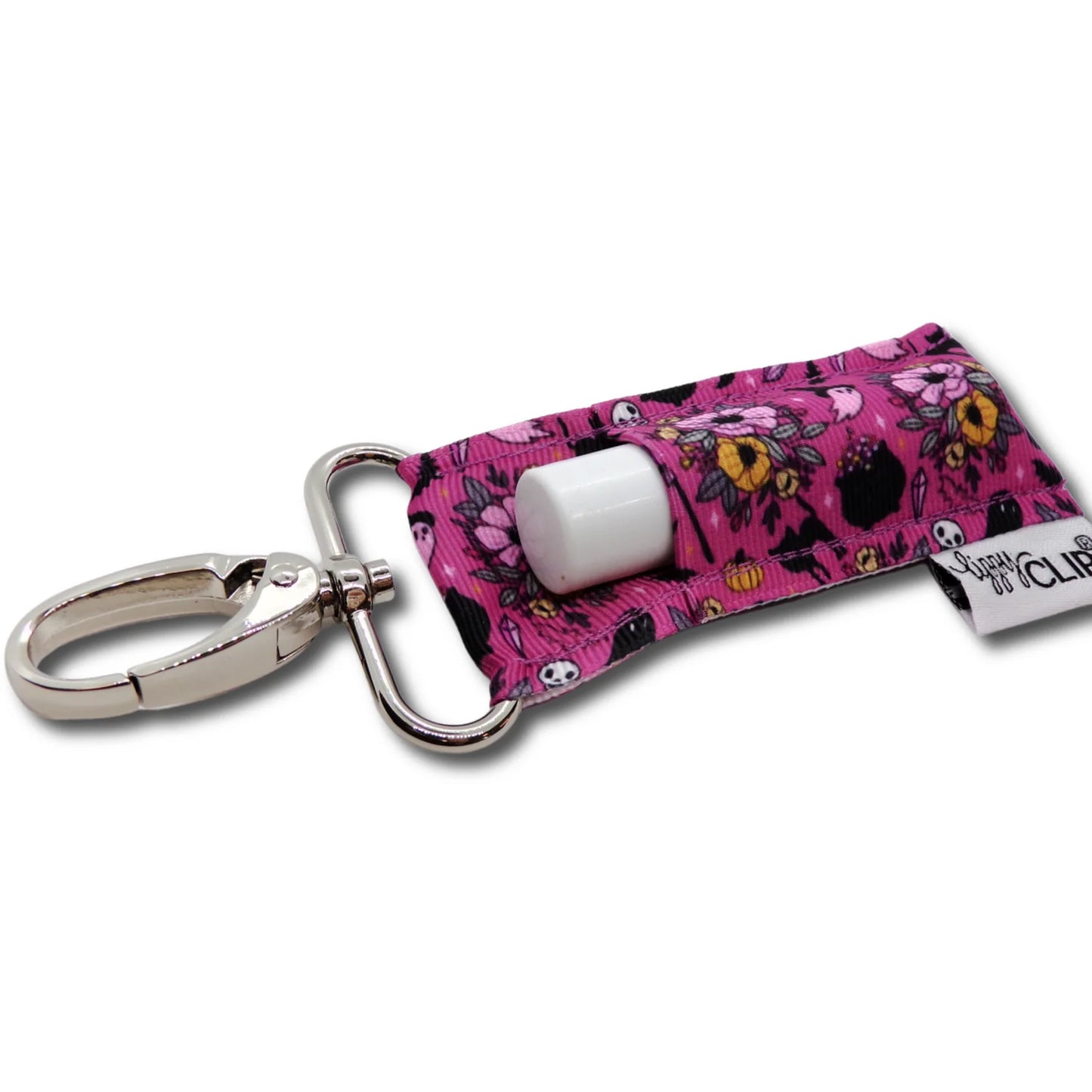 Halloween/ Fall Lippy Clips - Assorted Pattern Keychain Lip Balm Holders