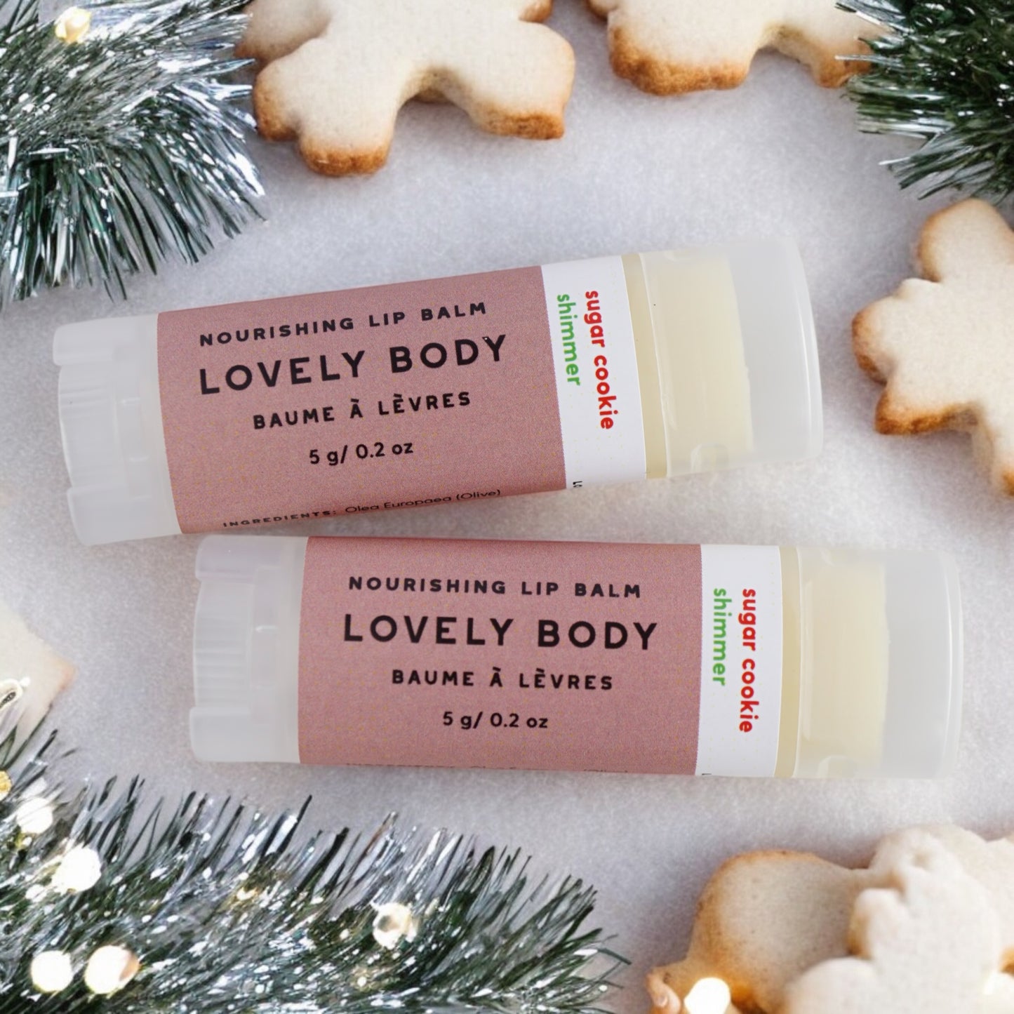 Sugar Cookie Shimmer - Shimmering Nourishing Lip Balm - NEW Flavour!