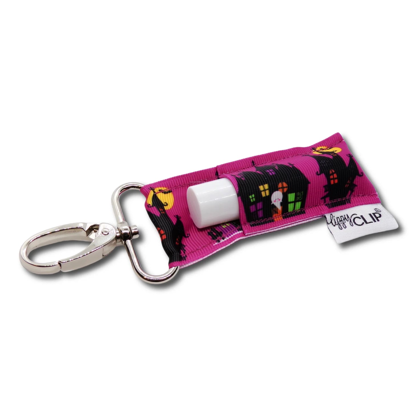 Halloween/ Fall Lippy Clips - Assorted Pattern Keychain Lip Balm Holders