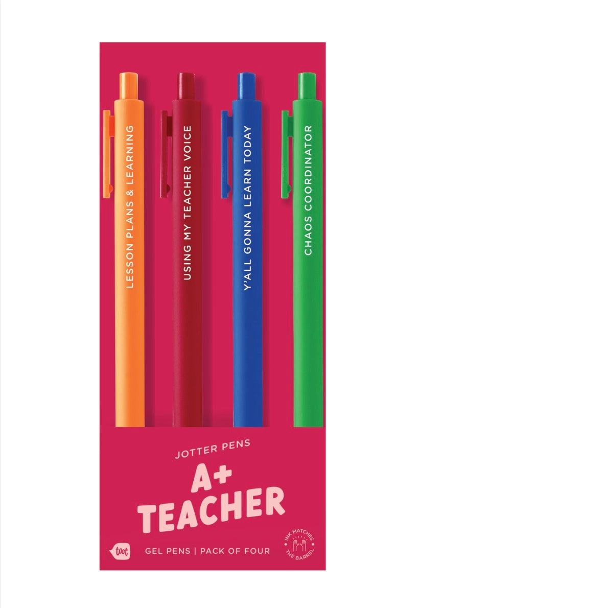 Assorted Colour Themed Jotter Gel Pens - Pack of Four