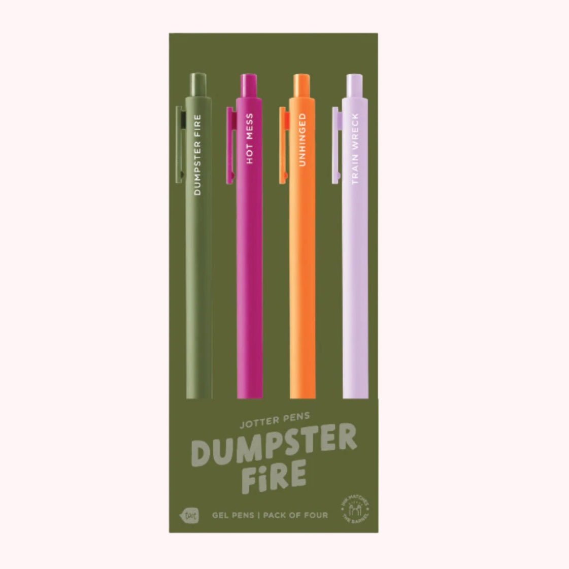Assorted Colour Themed Jotter Gel Pens - Pack of Four