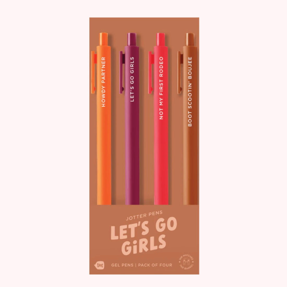 Assorted Colour Themed Jotter Gel Pens - Pack of Four