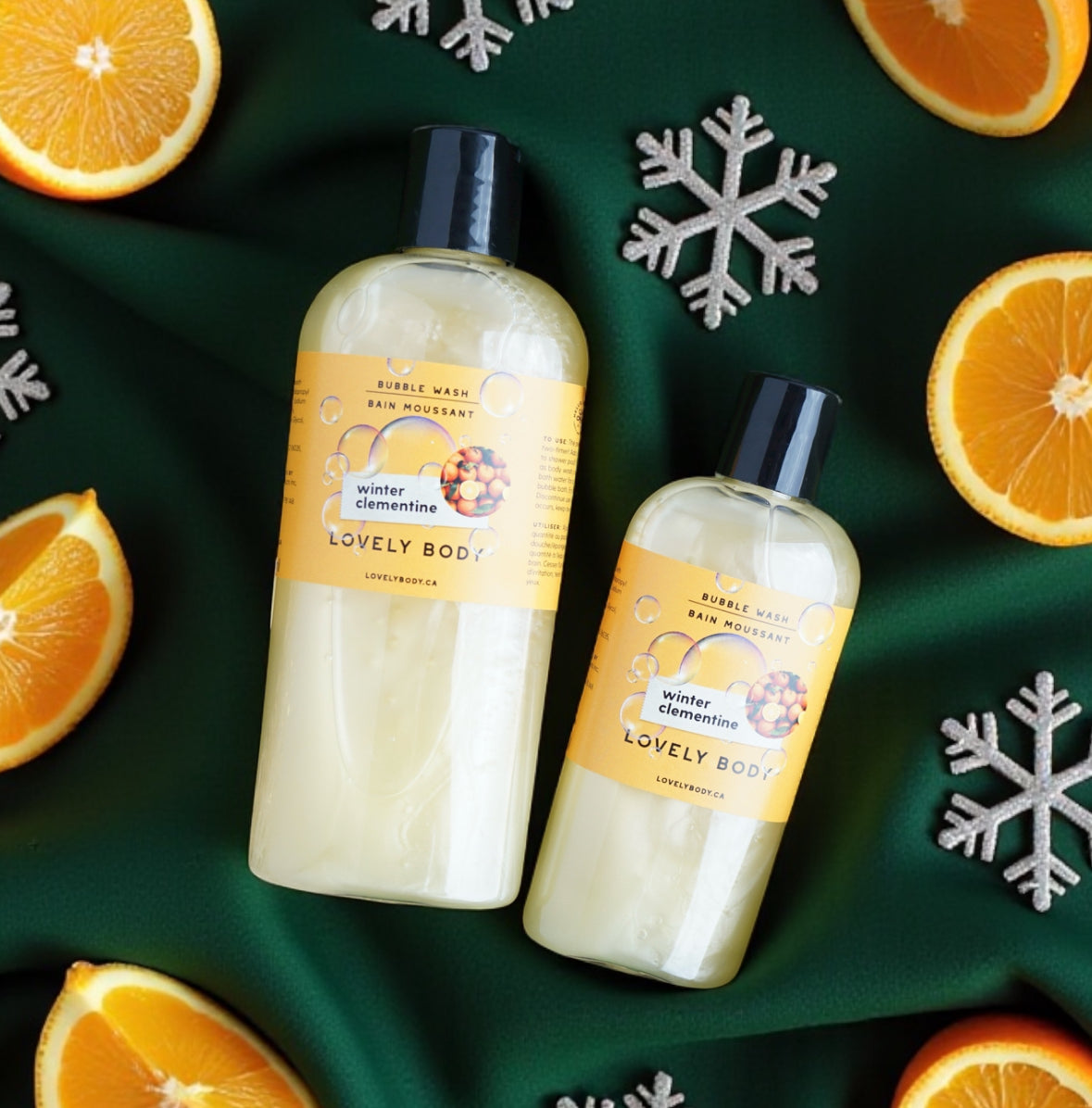 Winter Clementine Bubble Wash - 2-in-1 Body Wash and Bubble Bath