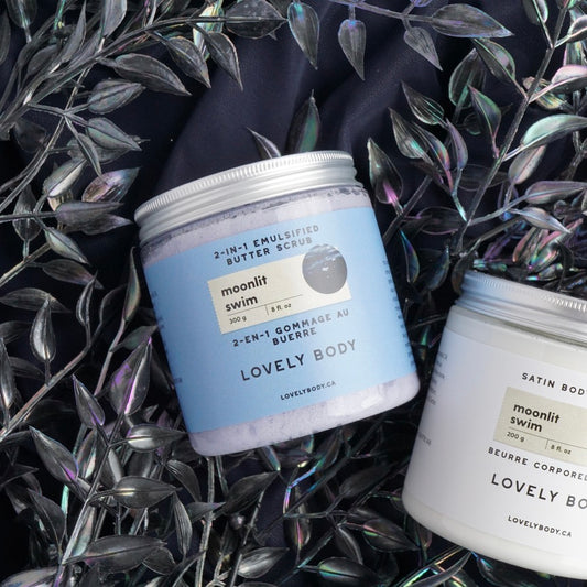Moonlit Swim 2-in-1 Emulsifying Butter Scrub - NEW Summer Scent - Pear, Agave, Amber