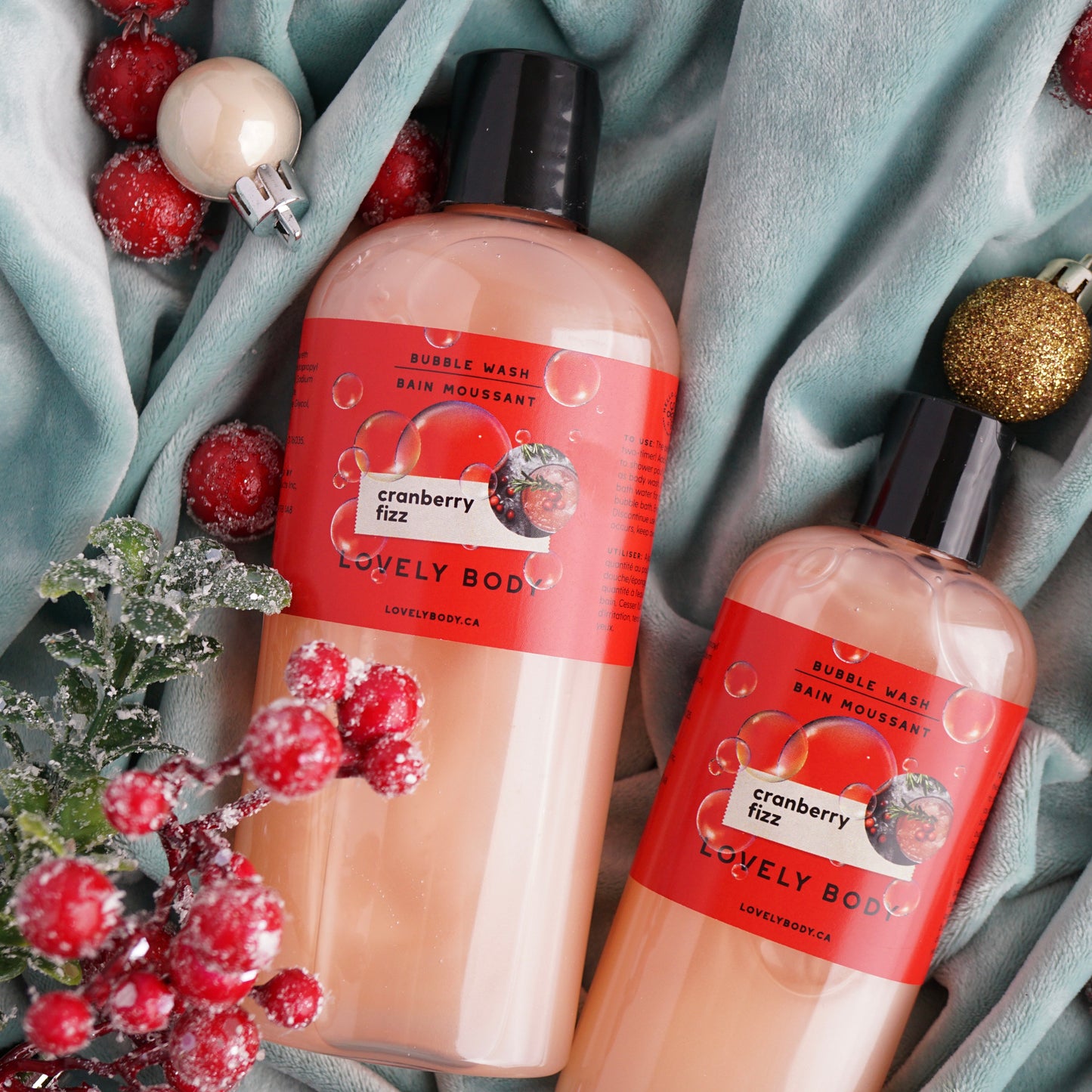 Cranberry Fizz Bubble Wash - 2-in-1 Body Wash and Bubble Bath