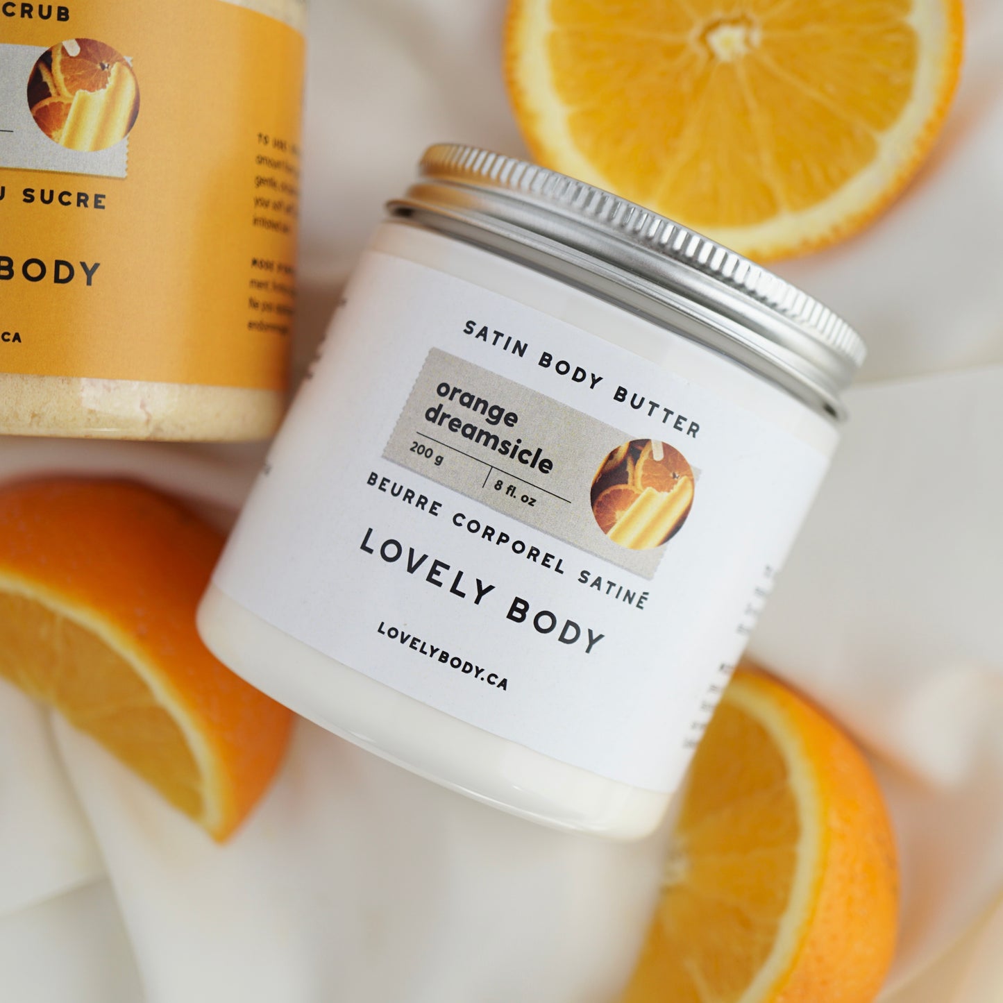 Orange Dreamsicle Satin Body Butter - Orange, Vanilla, Marshmallow