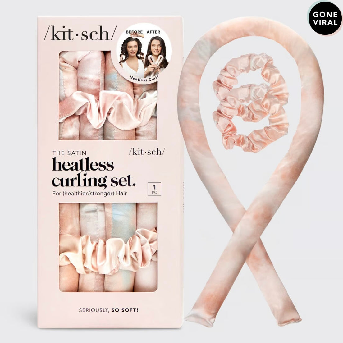 Satin Heatless Curling Set