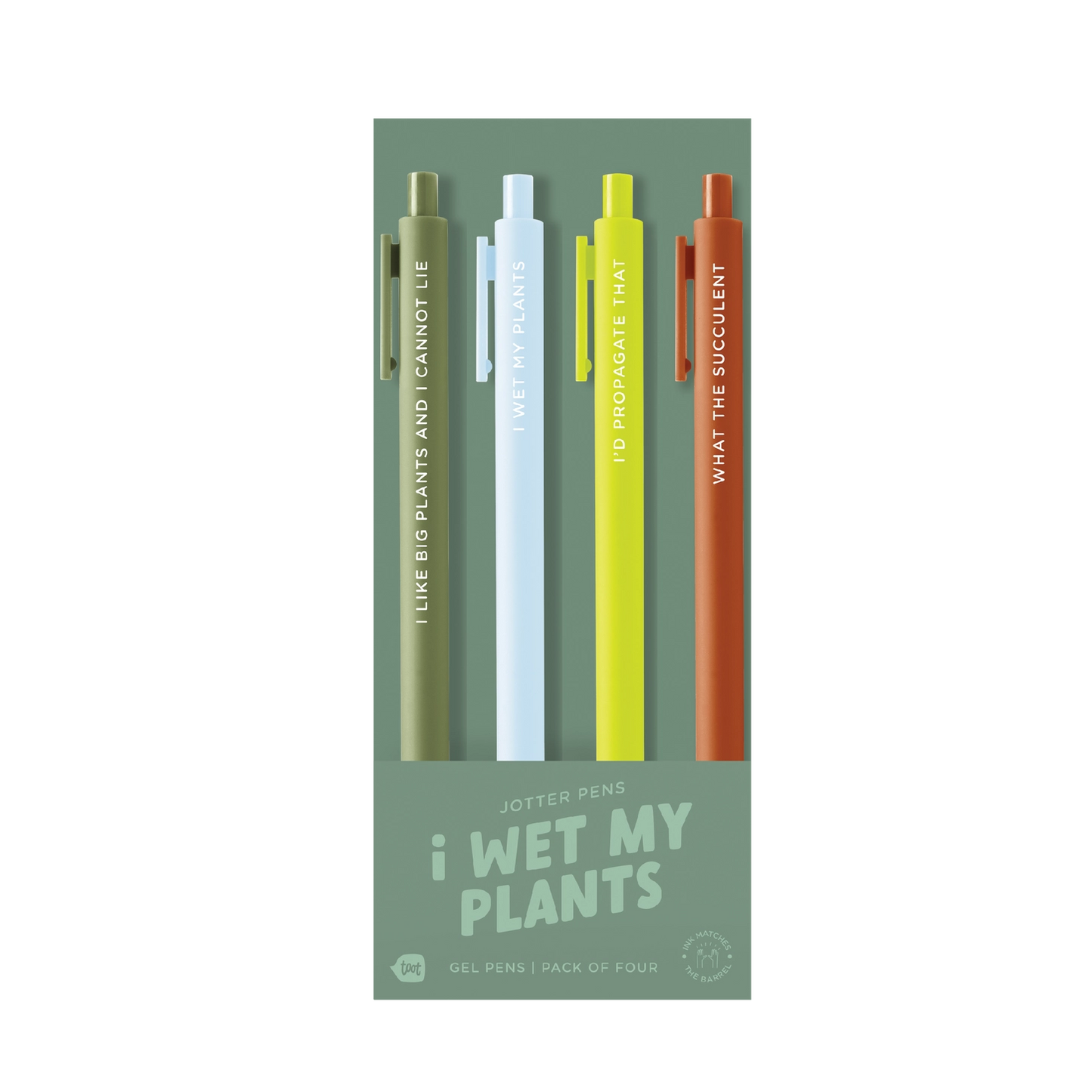Assorted Colour Themed Jotter Gel Pens - Pack of Four