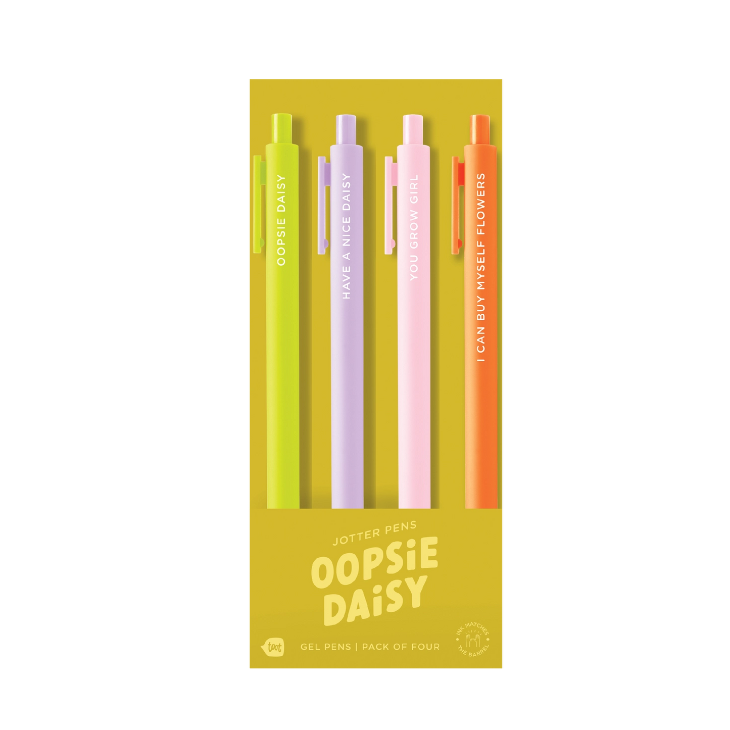 Assorted Colour Themed Jotter Gel Pens - Pack of Four