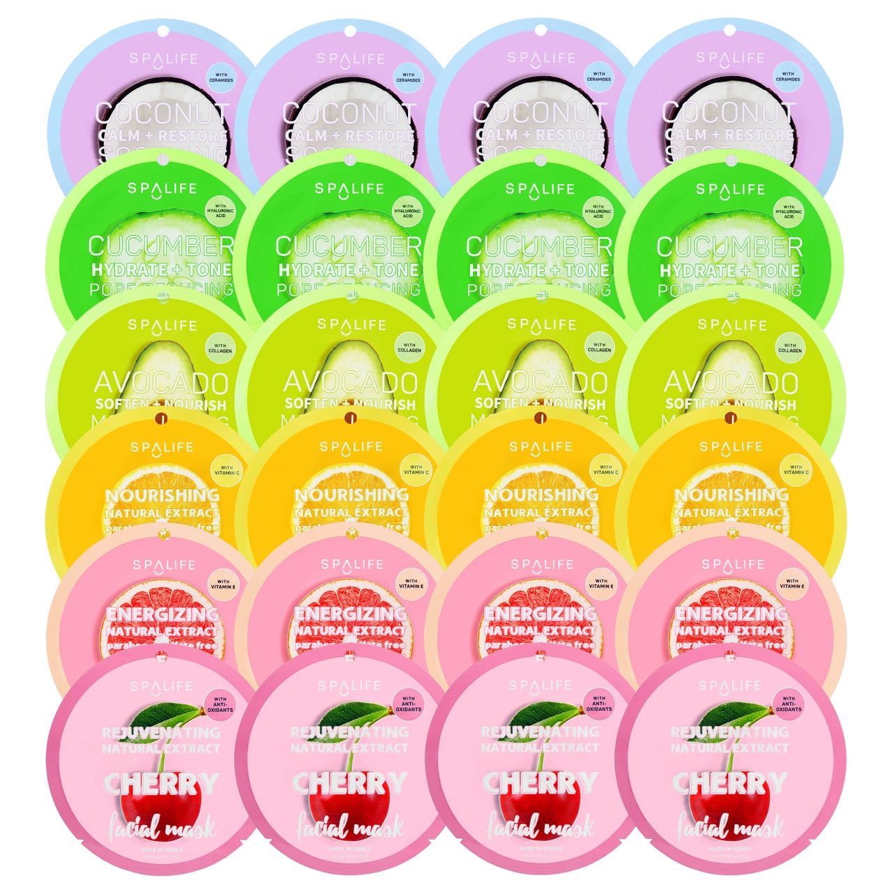 Fruit Facial Assorted Sheet Masks