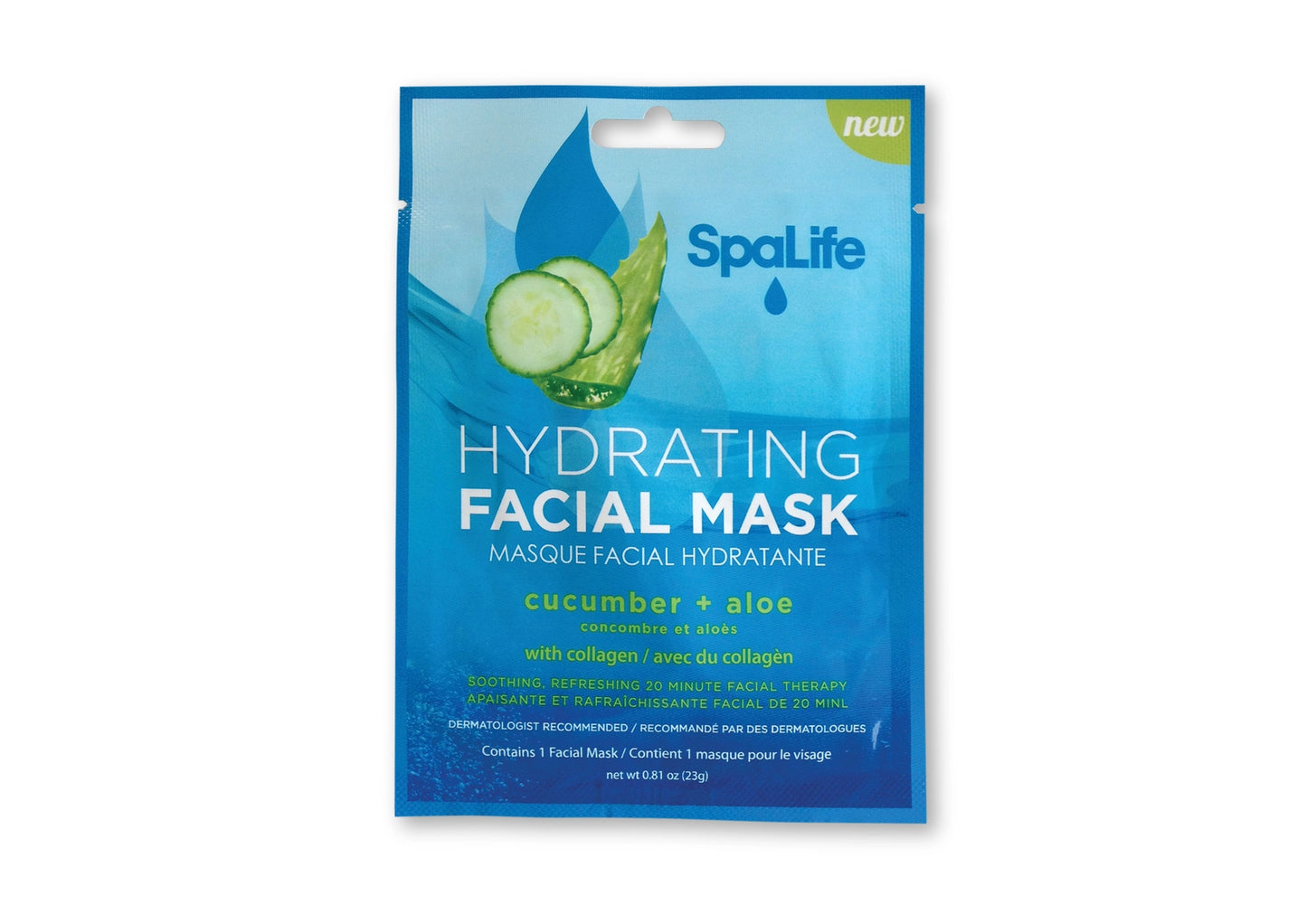 Cucumber + Aloe Hydrating Facial Mask
