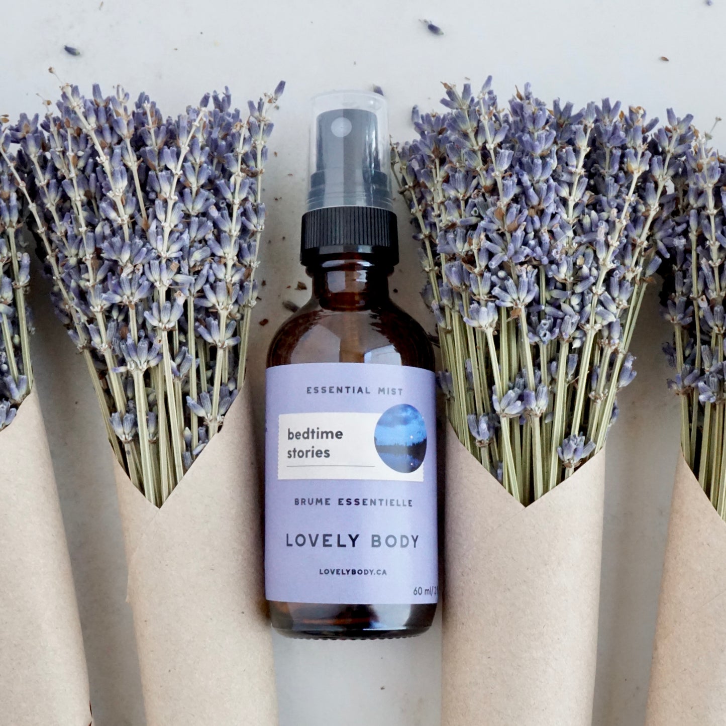 Bedtime Stories Essential Mist - Lavender and Spearmint Essential Oil with Vanilla