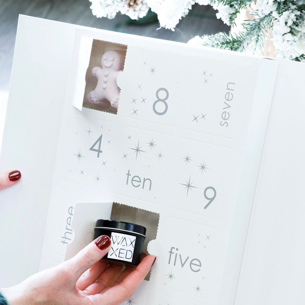 HOLLY JOLLY 24-Day Advent Calendar - by Lovely Body and Waxxed Candle Co