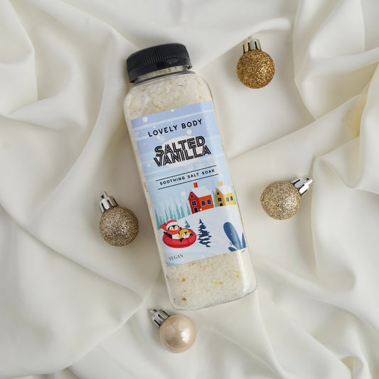 Salted Vanilla Holiday Salt Soak