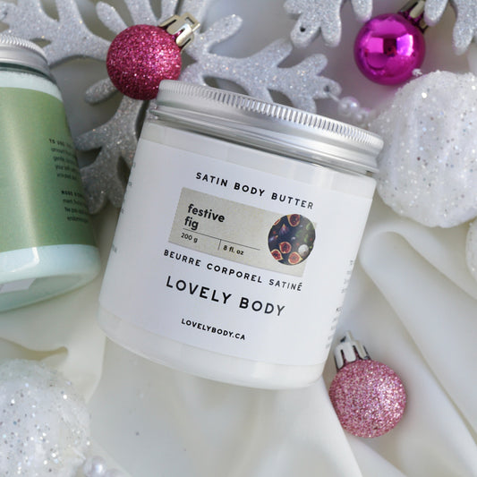 Festive Fig Satin Body Butter - Indigo Fig and Winter Bamboo