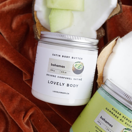 Bahamas Satin Body Butter - Coconut Cream, Ripe Honeydew, Peony