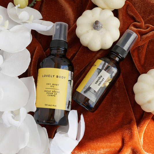 Vanilla Velvet Dry Body Oil - Lightweight Spray Moisturizer