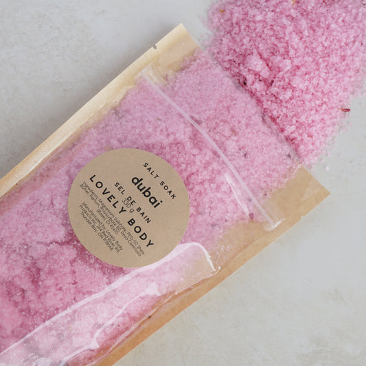 Dubai Salt Soak - NEW Cashmere, Pink Poppy, Spun Sugar