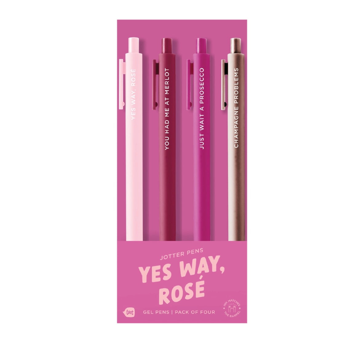 Assorted Colour Themed Jotter Gel Pens - Pack of Four