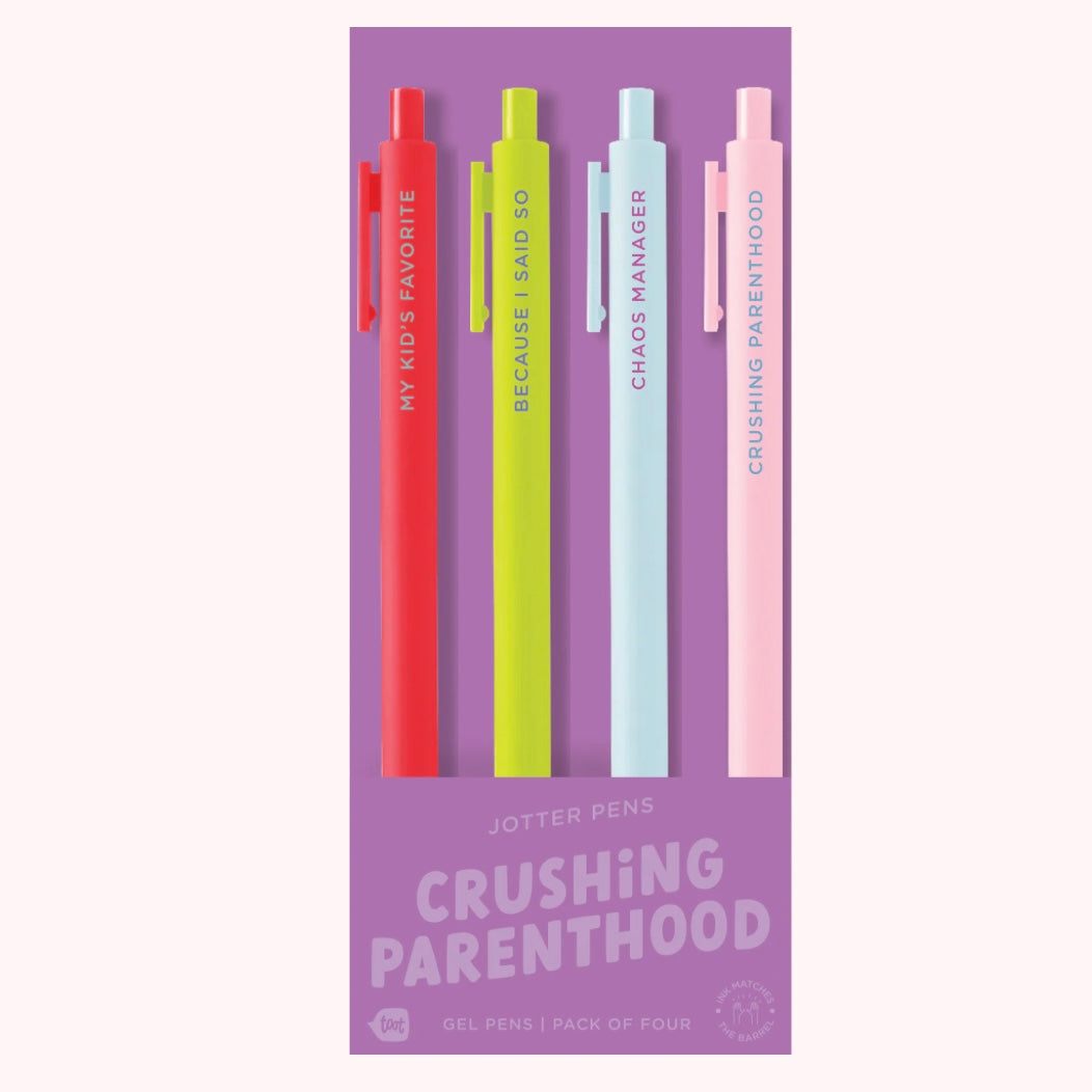 Assorted Colour Themed Jotter Gel Pens - Pack of Four