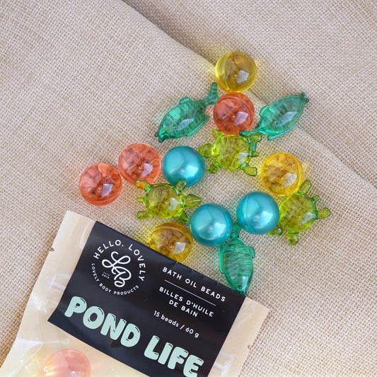 Pond Life Bath Oil Beads - NEW for Spring