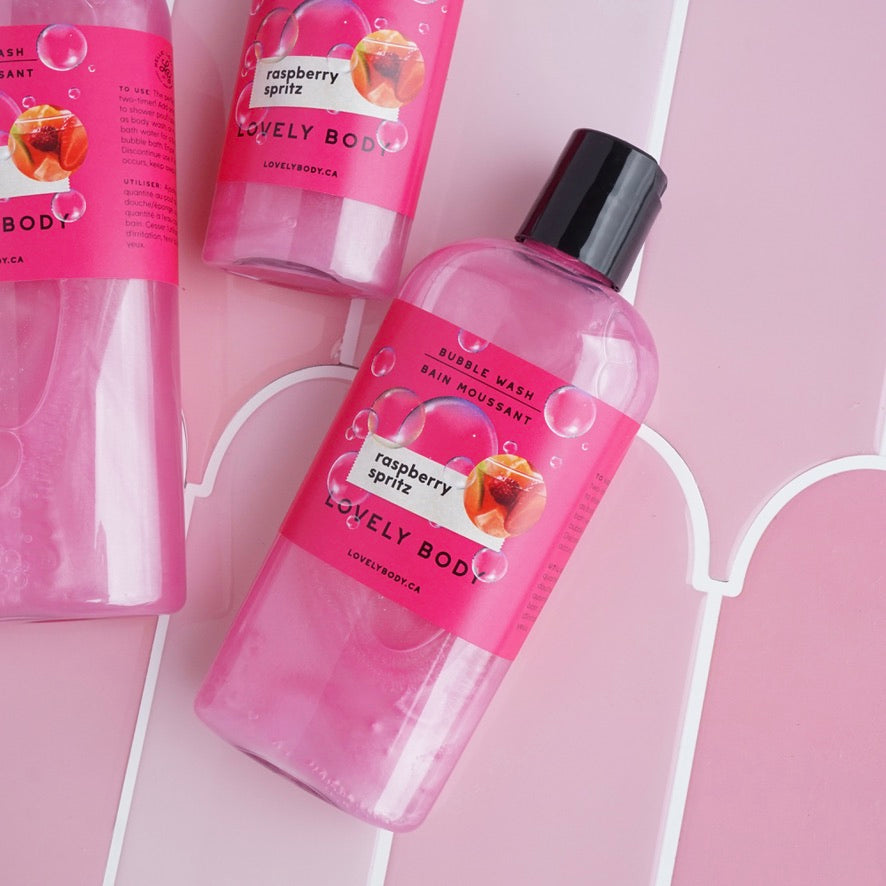 Raspberry Spritz Bubble Wash - 2-in-1 Body Wash and Bubble Bath