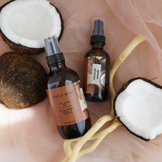 Coconut Woods Dry Body Oil - Lightweight Spray Moisturizer