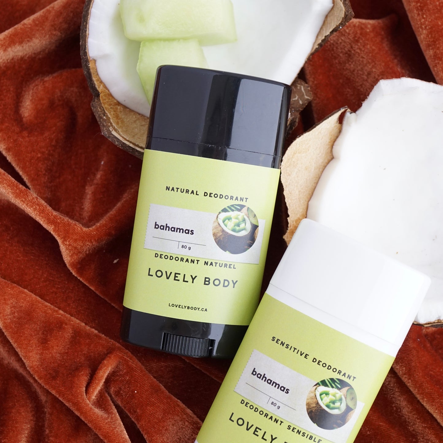 Bahamas Deodorant Stick - Coconut Cream, Ripe Honeydew, Peony