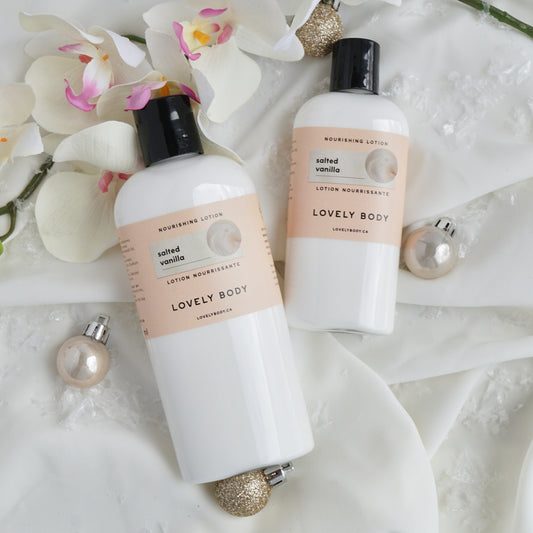 Salted Vanilla Nourishing Lotion - Sea Salt, Warm Caramel, Vanilla
