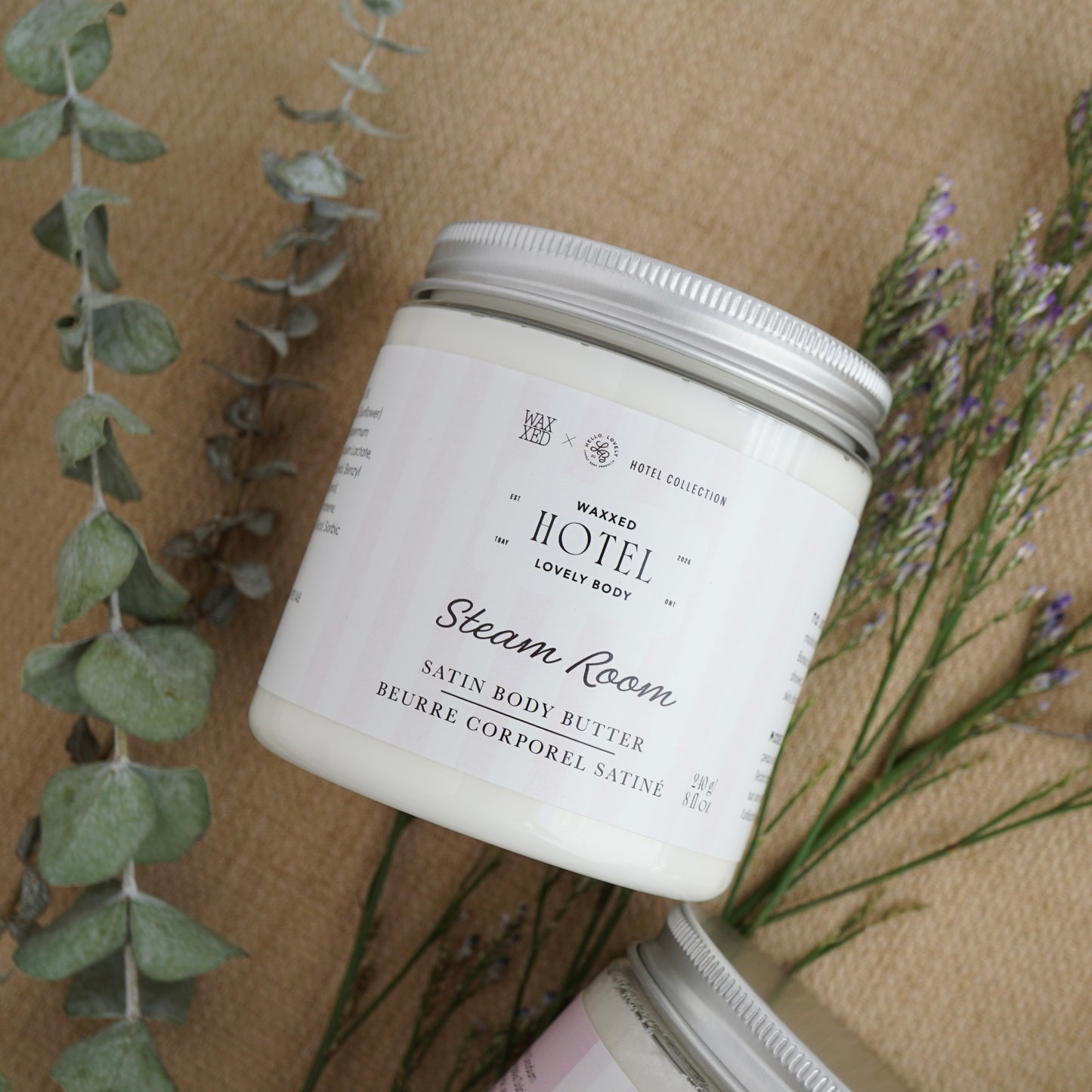 Steam Room Satin Body Butter - White Eucalyptus, Warm Amber, Driftwood - NEW Hotel Collection