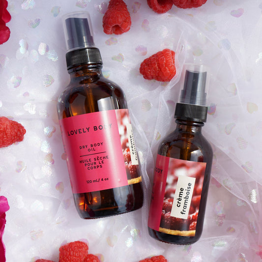 Créme Framboise Dry Body Oil - Lightweight Moisturizer and Personal Fragrance