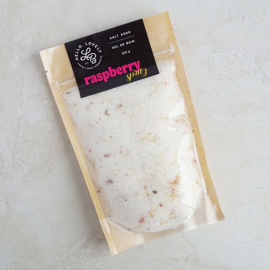 Raspberry Spritz Salt Soak - With Rose and Calendula