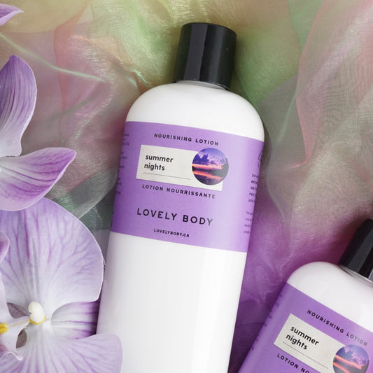 Summer Nights Nourishing Lotion - NEW Scent - Orange Peel, Red Currant, Geranium
