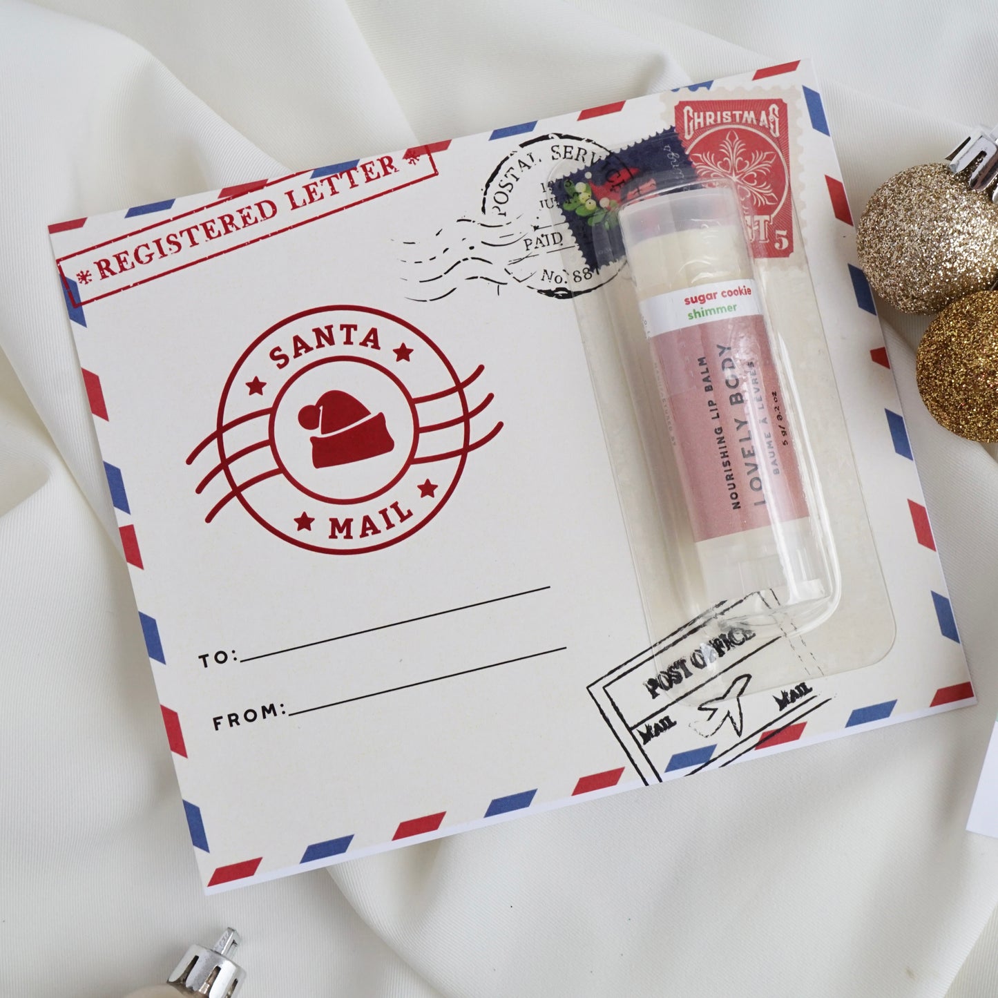 Holiday Lip Balm Cards - Locally Designed