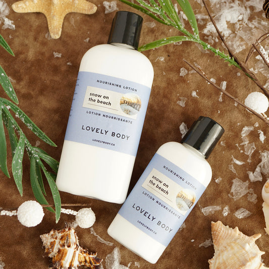 Snow on the Beach Nourishing Lotion - NEW Winter Scent - Frosted Eucalyptus, Sea Salt, Cool Mint