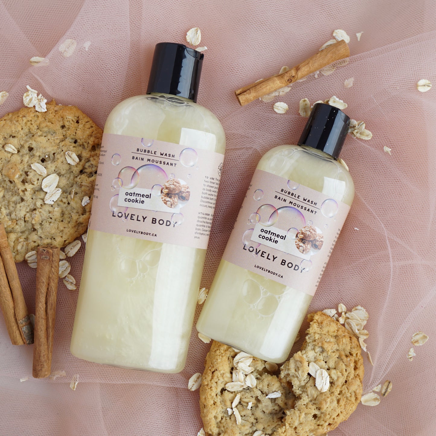 Oatmeal Cookie Bubble Wash - 2-in-1 Body Wash and Bubble Bath