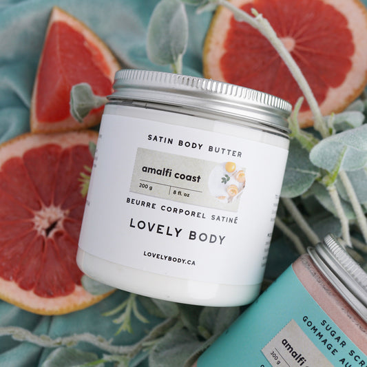 Amalfi Coast Satin Body Butter - Grapefruit, Greenery, Bergamot