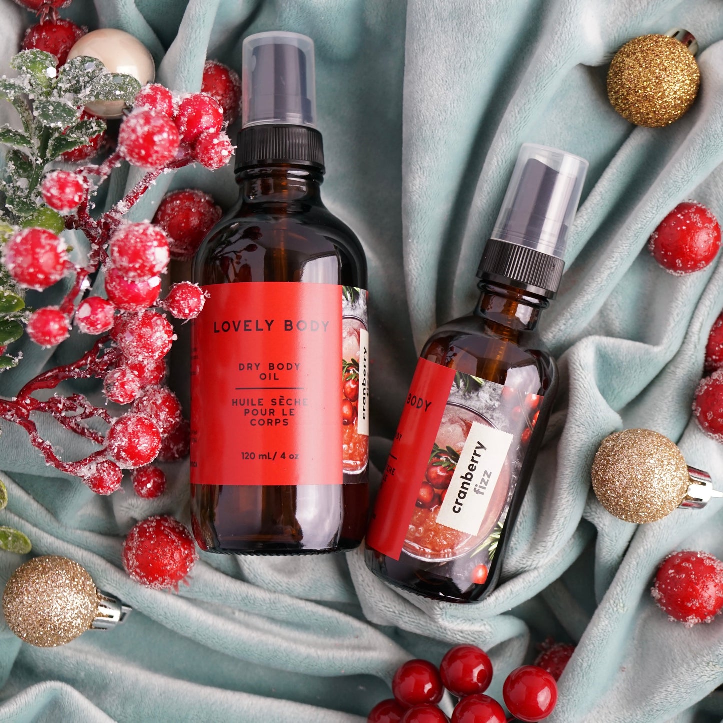 Cranberry Fizz Dry Body Oil - NEW Winter Scent