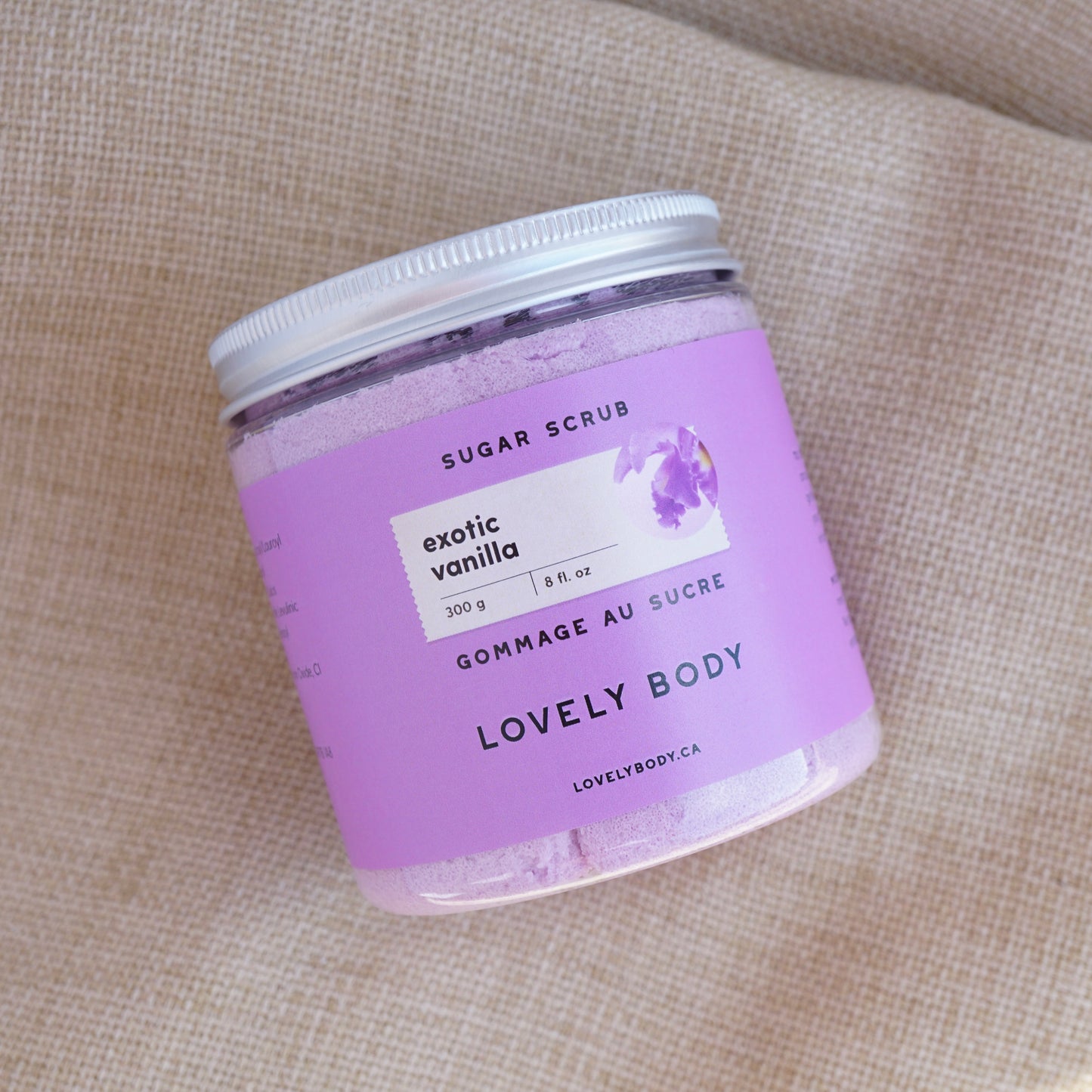 Exotic Vanilla Sugar Scrub - Rich Vanilla, Pale Musk, Heliotrope